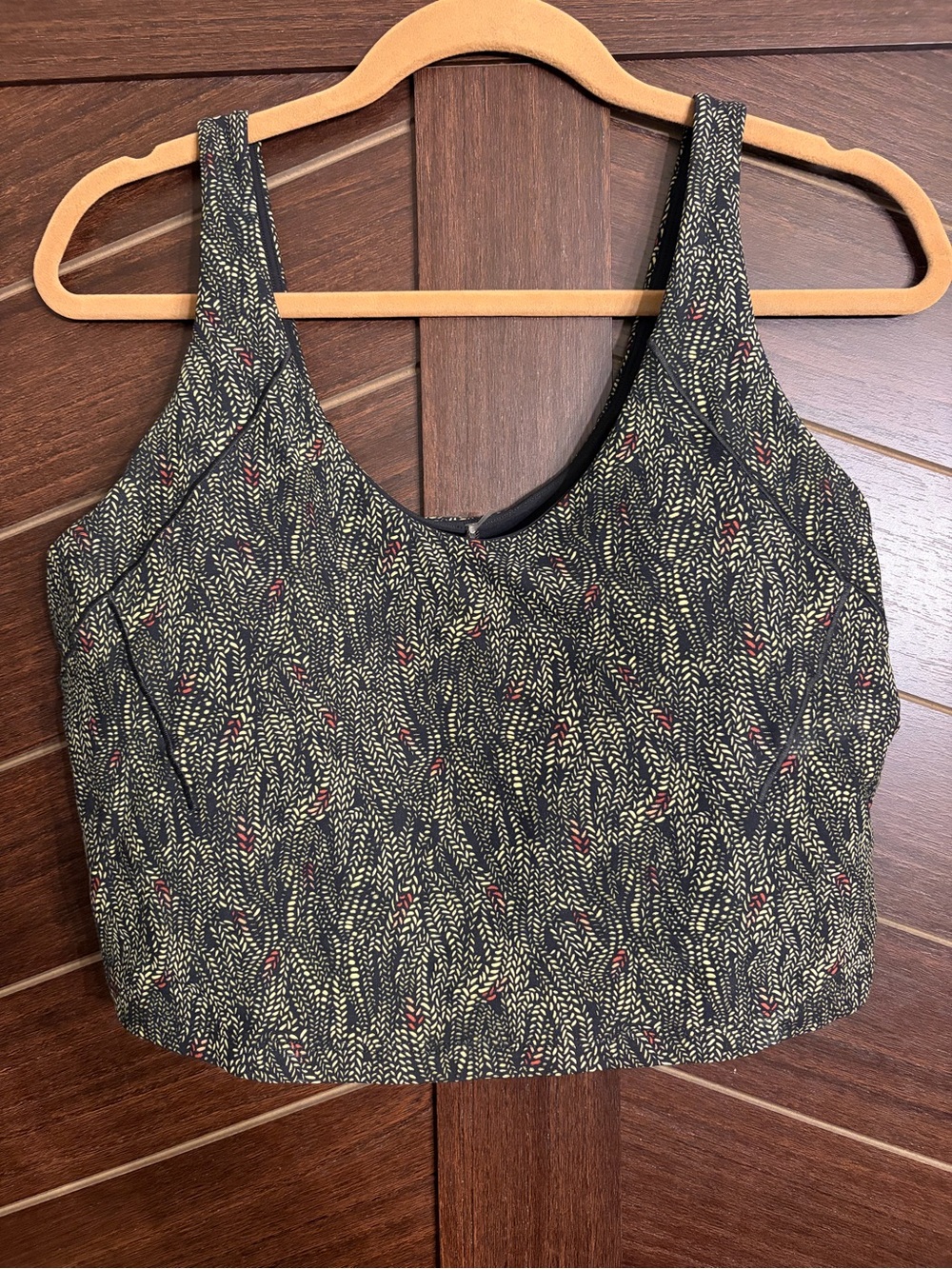 CALIA INSPIRE SCOOP NECK TANK SERPENT PRINT BLACK Large NWT